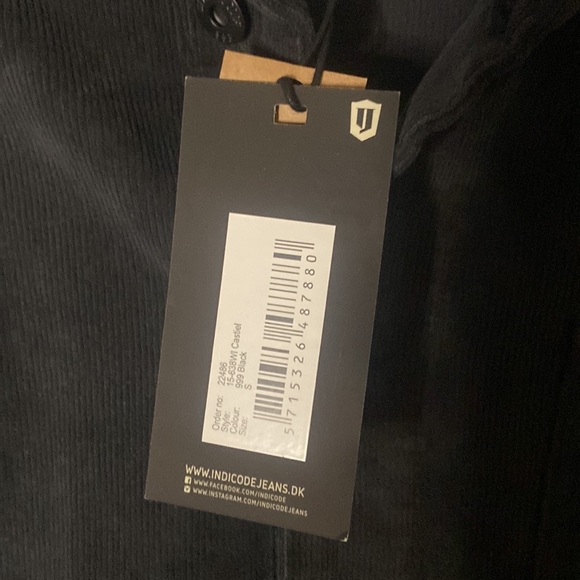 INDIGO - Men’s - button down Corduroy Shirt - Navy Blue - Size US Small - Picture 3 of 5